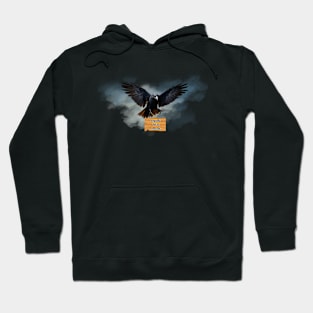 Crow Omens Loyalty, Wise, Rebirth Hoodie